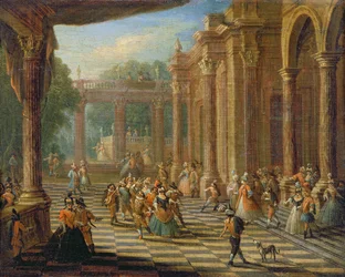 Escena en un baile de máscaras